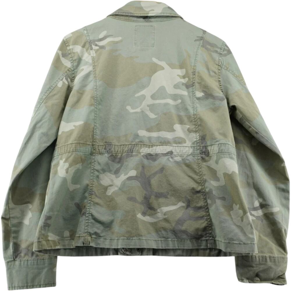 Sanctuary Standard Surplus Camo Utility Jacket Womens Medium Military Zip Front - Picture 9 of 9